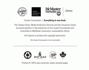 McMaster University Custom Courseware Commitment